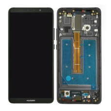 Pantalla completa con marco para Huawei Mate 10 Pro BLA-L29 negra cobophone