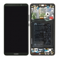 Pantalla completa con marco y batería para Huawei Mate 10 Pro BLA-L29 negra cobophone